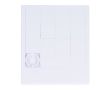 Puzzle coulissant en plastique recyclé au format compact couleur blanc