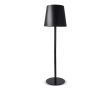 Lampe de table rechargeable en aluminium à hauteur réglable couleur noir
