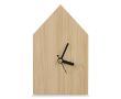 Horloge de table en bambou en forme de maison à personnaliser couleur naturel