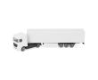 Mini camion promotionnel en plastique au format compact couleur blanc
