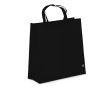 Sac de transport en RPET avec soufflet et anses courtes 75 g/m² couleur noir