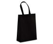 Sac de transport en RPET avec soufflet et anses moyennes 105 g/m² couleur noir