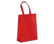 Sac de transport en RPET avec soufflet et anses moyennes 105 g/m² couleur rouge
