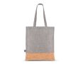 Tote bag en RPET avec base en liège et capacité de 10 kg couleur gris