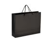 Sac cadeau en papier avec anses et intérieur noir 40x12x30 cm couleur noir