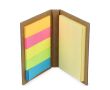 Notes adhésives de 2 tailles dans un carnet en papier kraft couleur naturel