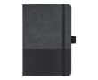 Carnet en cuir synthétique au design original A5 à pages lignées couleur noir