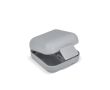 Pilulier compact en plastique avec plusieurs compartiments couleur gris
