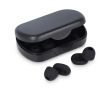 Bouchons d’oreilles en silicone souple avec étui et en 3 tailles couleur noir