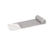Serviette en RPET à séchage rapide 200 g/m² 70 x 140 cm couleur blanc/gris