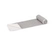 Serviette en RPET à séchage rapide 200 g/m² 100 x 180 cm couleur blanc/gris