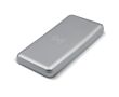 Batterie externe métallique avec charge sans fil 8 000 mAh couleur argenté