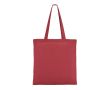 Sac en coton avec certification OEKO-TEX de couleurs 140 g/m² couleur bordeaux