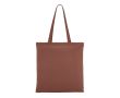 Sac en coton avec certification OEKO-TEX de couleurs 140 g/m² couleur marron