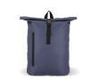 Sac à dos rolltop en RPET avec petite fermeture éclair frontale 20L couleur bleu foncé