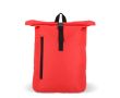 Sac à dos rolltop en RPET avec petite fermeture éclair frontale 20L couleur rouge