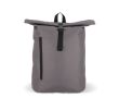 Sac à dos rolltop en RPET avec petite fermeture éclair frontale 20L couleur gris