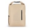 Sac à dos enroulable en RPET avec poignée supérieure à boucle 20L couleur beige