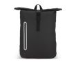 Sac à dos rolltop en PU avec détails réfléchissants 20L couleur noir