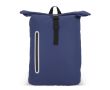 Sac à dos rolltop en PU avec détails réfléchissants 20L couleur bleu foncé