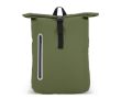Sac à dos rolltop en PU avec détails réfléchissants 20L couleur vert olive