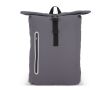 Sac à dos rolltop en PU avec détails réfléchissants 20L couleur gris