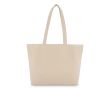 Sac en coton OEKO-TEX avec fermeture éclair 320 g/m² couleur beige