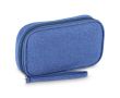 Étui organisateur compact pour accessoires technologiques couleur bleu