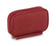 Étui organisateur compact pour accessoires technologiques couleur rouge foncé