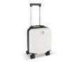 Valise cabine compacte avec support pour téléphone sur la poignée 14'' couleur blanc