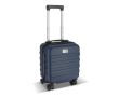 Valise cabine compacte avec support pour téléphone sur la poignée 14'' couleur bleu foncé