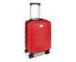 Valise cabine 18 pouces avec 4 roues pivotantes et support téléphone couleur rouge