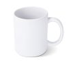 Tasse en céramique avec finition mate et contour brillant 350 ml couleur blanc