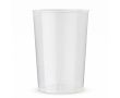 Gobelet réutilisable en plastique résistant fabriqué en Europe 250 ml couleur transparent
