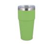 Gobelet isotherme intérieur en céramique couvercle transparent 500ml couleur vert lime