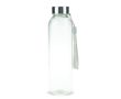 Gourde en verre transparente avec bouchon anti-fuite et sangle 500 ml couleur transparent