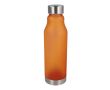 Gourde réutilisable en RPET anti-goutte avec finition givrée 600 ml couleur orange