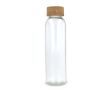 Bouteille classique en verre recyclé avec bouchon en liège 500ml couleur transparent