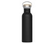 Gourde en acier inoxydable anti-fuite avec revêtement poudré 750 ml couleur noir