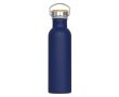 Gourde en acier inoxydable anti-fuite avec revêtement poudré 750 ml couleur bleu foncé