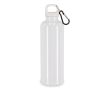Gourde en plastique aux couleurs vives avec bouchon assorti 750 ml couleur blanc