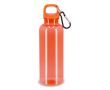 Gourde en plastique aux couleurs vives et transparentes 500 ml couleur orange transparent
