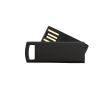 Clé USB compacte avec clip de couleur rotatif  couleur noir
