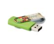 Clé USB 3.0 avec impression du clip en couleur Techmate Fullcolor 3.0  couleur vert lime