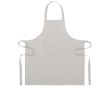 Tablier de cuisine en coton recyclé, poche avant 220 g/m² couleur gris