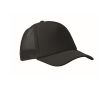 Casquette de baseball en polyester avec renfort en mousse 150 g/m² couleur noir