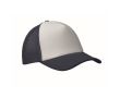 Casquette de baseball en polyester et partie frontale blanche 150 g/m² couleur bleu ultramarine