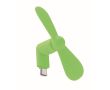 Ventilateur portable pour téléphone via port USB-C couleur vert lime