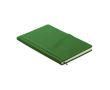 Carnet en PU à couverture rigide et poche pour téléphone, format A5 couleur vert foncé