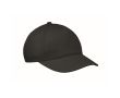 Casquette enfant en coton 5 panneaux 180 g/m² couleur noir